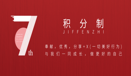 積分制7周年！來看看有哪些你想要的！